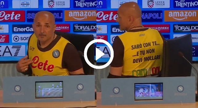 Spalletti polemico in conferenza, mostra la pettorina campioni: Io volevo completarla! Io... | VIDEO