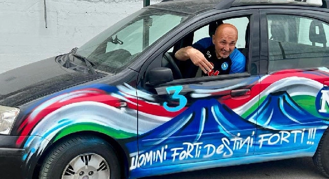 Ricordate la Panda scudettata di Spalletti? Il CT l'ha donata in beneficenza all'Ospedale Santobono