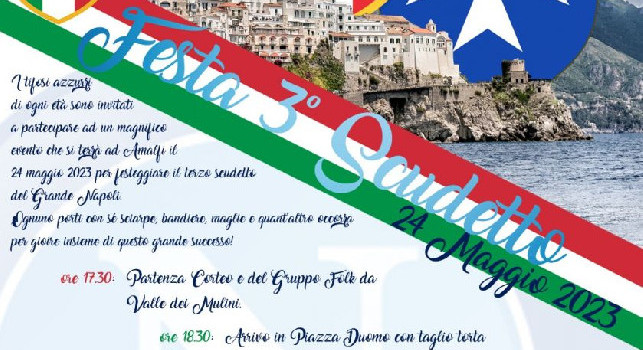 DIRETTA VIDEO - Festa scudetto Napoli, grande evento oggi ad Amalfi