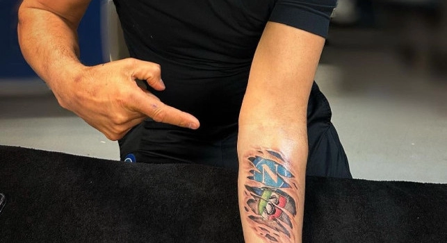 Tatuaggio Spalletti scudetto Napoli