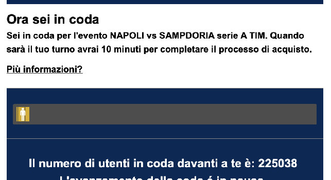 Biglietti Napoli-Sampdoria, Ticketone spiega: assalto al sito e flussi anomali! Il club di De Laurentiis potrebbe liberare altri posti
