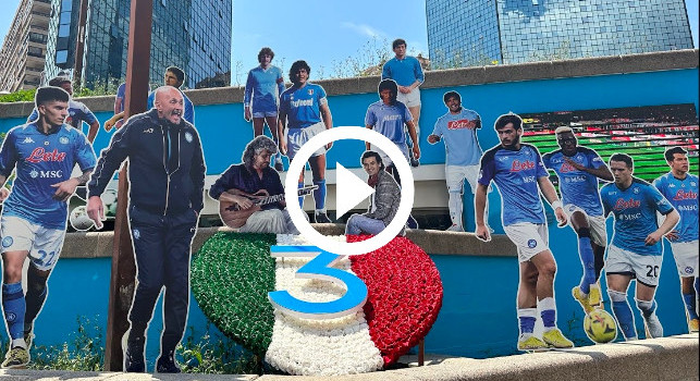 Scudetto Napoli, quello che hanno fatto al Centro Direzionale è stupendo! | VIDEO CN24