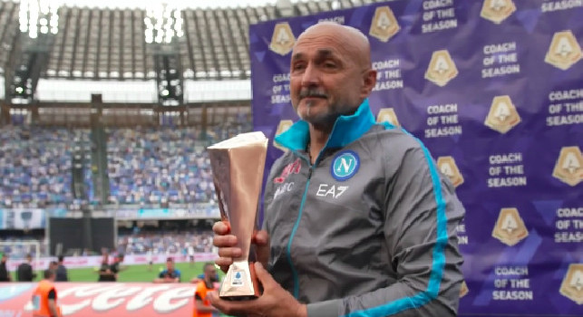 Spalletti premiato miglior allenatore Serie A: Lo condivido con tutti voi, grazie per il supporto | FOTO