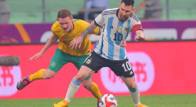 Amichevole: Argentina-Australia 1-0, supergol di Messi e solo panchina per un partenopeo