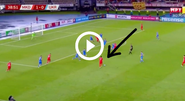 Macedonia-Ucraina, gol pazzesco di Elmas in nazionale: bolide da distanza enorme! | VIDEO