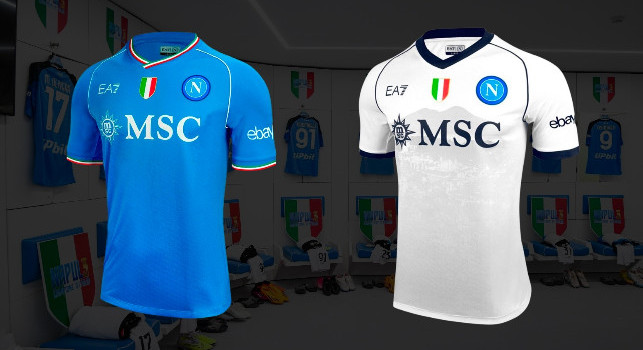 Nuova maglia Napoli: ecco tutti i dettagli, spuntano la 'N' nel tricolore e il Vesuvio! | FOTOGALLERY