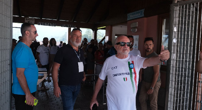 De Laurentiis versione steward, il ritorno di Gollini e il colloquio Garcia-Folorunsho: tutti gli scatti dell'allenamento | FOTOGALLERY CN24