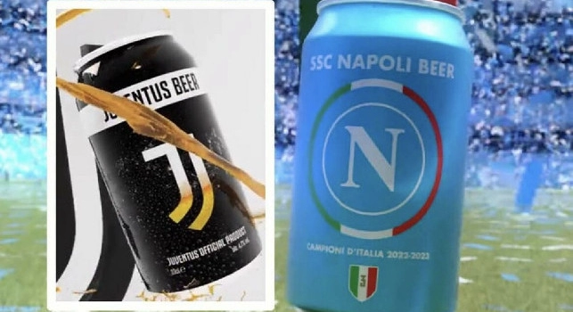 Nuova birra SSC Napoli, scoppia la polemica: c'entra la Juventus