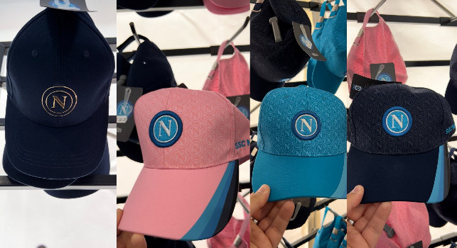 Nuovi cappellini SSC Napoli, quattro varianti e anche la versione rosa | VIDEO CN24