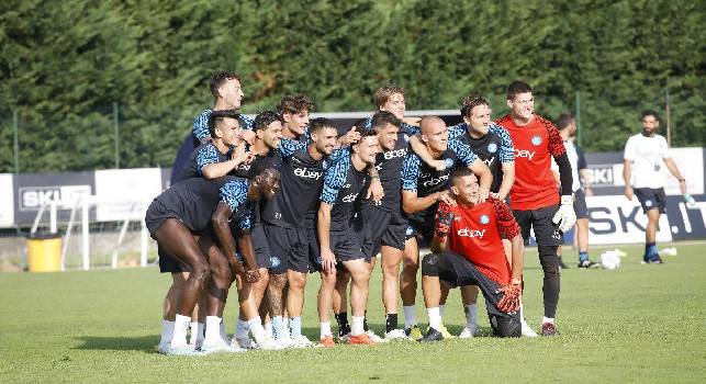 Allenamento Napoli a Dimaro