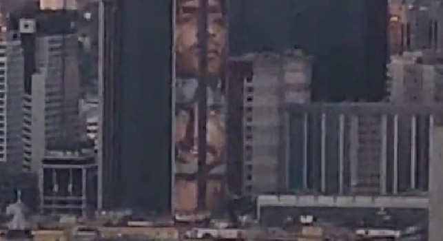 Murales Centro Direzionale, tutto pronto: c'è anche Diego Armando Maradona | VIDEO