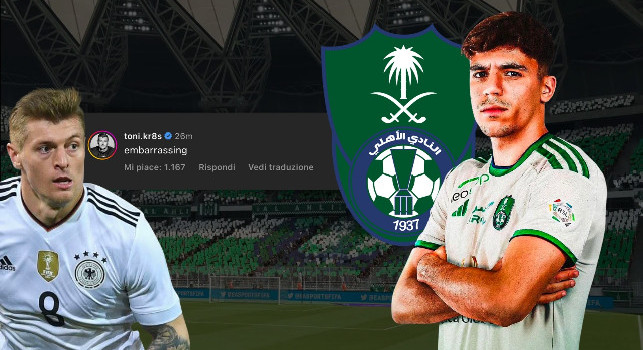 Kroos torna su Gabri Veiga-Napoli: Altro che ambizioni, pensa solo ai soldi se va in Arabia