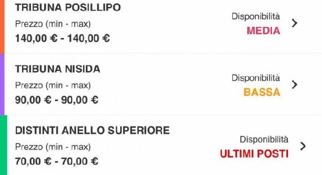 Biglietti Napoli Sassuolo TicketOne