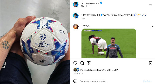Il Cholito Simeone è pronto per la Champions League: Vamos! FOTO