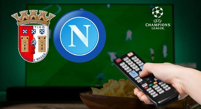 Dove vedere Braga-Napoli in diretta tv e in streaming: il canale