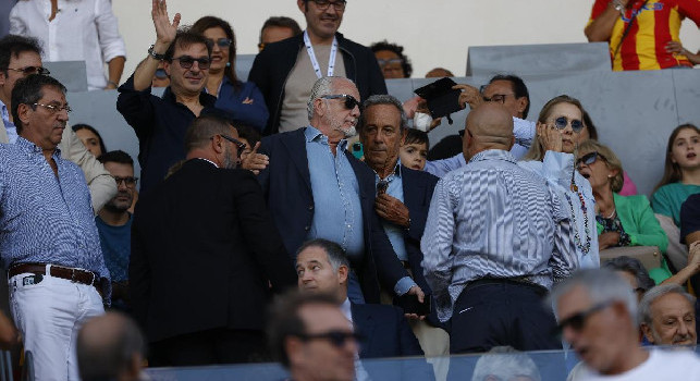 CorSport - De Laurentiis da Garcia e squadra negli spogliatoi a Lecce: la reazione del patron al fischio finale