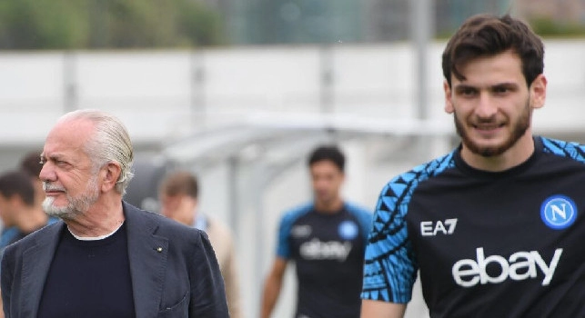 Napoli-Inter, si rivede De Laurentiis alla vigilia: blitz a Castel Volturno, e oggi...