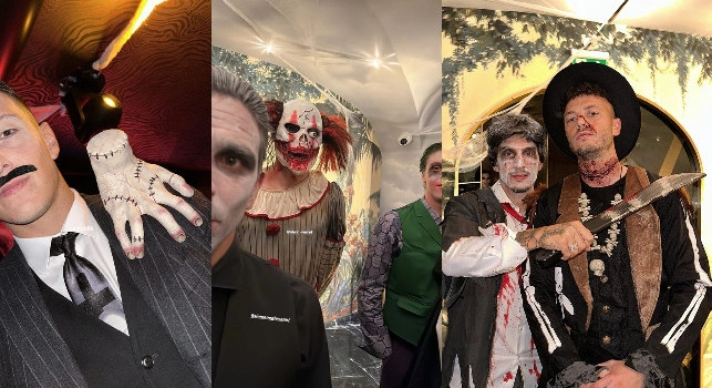 Festa di Halloween SSC Napoli: che travestimenti per Zielinski, Meret, Zerbin, Simeone, Gollini e Rrahmani! | FOTOGALLERY