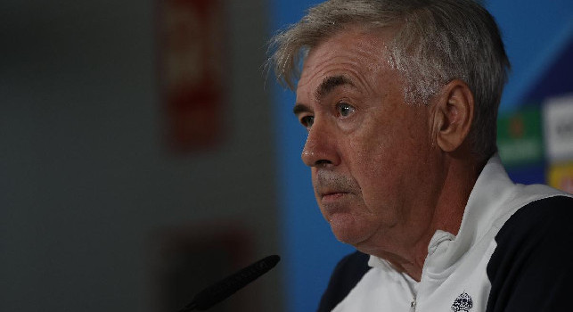 Carlo Ancelotti in conferenza stampa