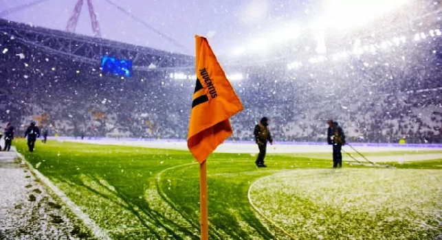 Juve-Napoli, prevista neve su Torino ma non durante il match