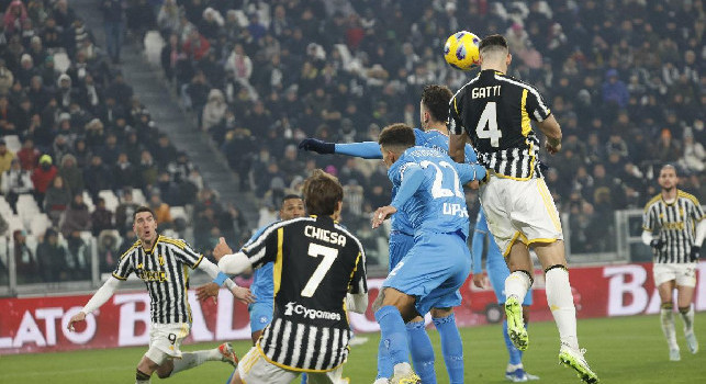La delusione del Napoli e la 'marcatura' di Rrahmani su Gatti: le emozioni di Juventus-Napoli 1-0 | FOTOGALLERY CN24