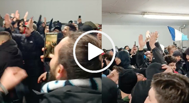Juve-Napoli, cori e festa nonostante il ko: immagini da brividi dal settore ospiti! | VIDEO CN24