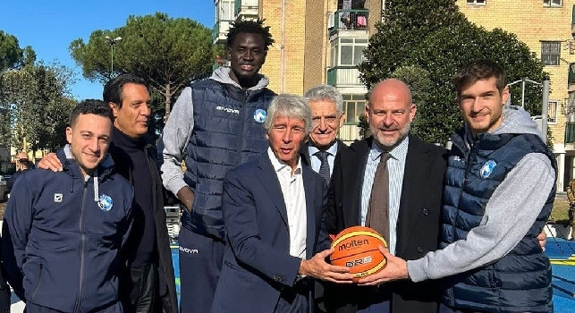 Gevi Napoli Basket all'inaugurazione dell'area sportiva al Parco Verde di Caivano | FOTO