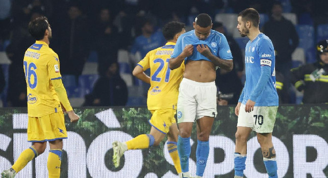Il Frosinone demolisce il Napoli, Cdm - Con la Roma serve l'immediato riscatto Champions