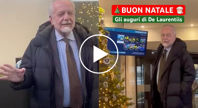 Buon Natale 2024: gli auguri del presidente della SSC Napoli De Laurentiis | VIDEO