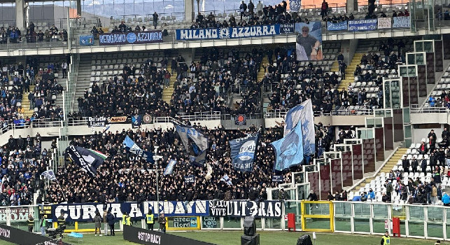 Tutto pronto per Torino-Napoli: settore ospiti pieno in ogni ordine di posti | FOTO