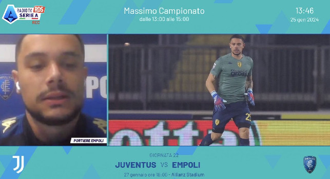 Caprile: Ringrazio Napoli ed Empoli per avermi dato l'opportunità della serie A! Sul futuro...