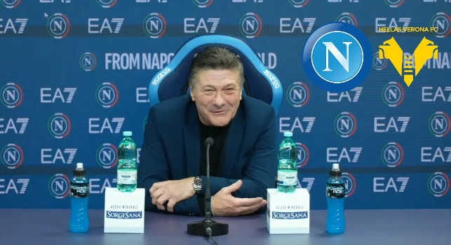 Conferenza Mazzarri Napoli-Verona