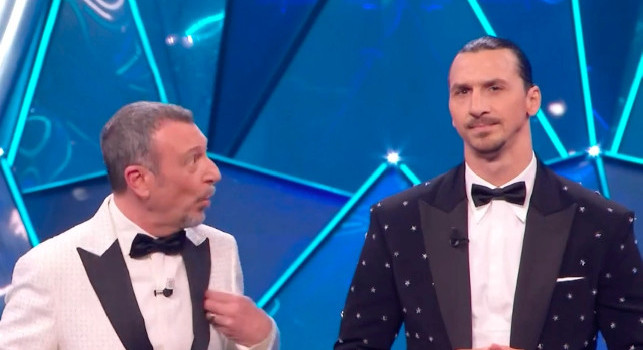 Siparietto sulla Serie A a Sanremo: lo sfottò Amedeus-Ibrahimovic all'Ariston