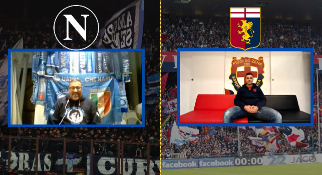 Napoli-Genoa, intervista doppia: Club Napoli Genova vs Figgi Du Zena! | VIDEO CN24