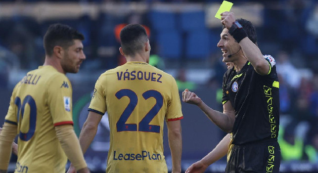 Moviola CorSport Napoli-Genoa 1-1: Sacchi sbaglia il recupero dopo gol Ngonge. Non c'è rigore su Messias