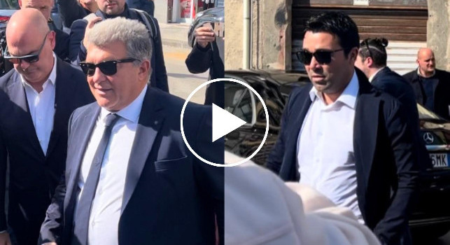 Pranzo Uefa Napoli-Barcellona: Laporta e Deco estasiati dal panorama partenopeo  | VIDEO CN24