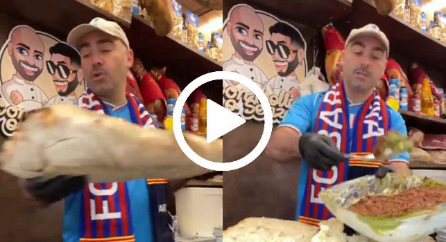 Il Barcellona va da Donato Con Mollica o Senza! Panino speciale per la partita | VIDEO