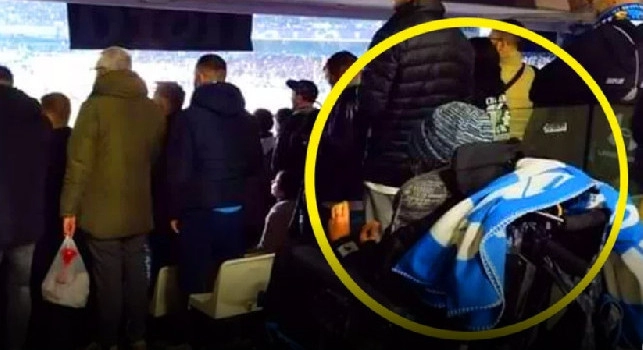 Tifosi disabili al Maradona, la denuncia di Zaccone dopo la gara contro il Barcellona | FOTO