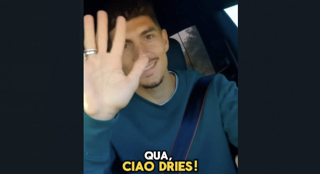 Ciao Dries!, Di Lorenzo saluta Mertens durante l'intervista | VIDEO