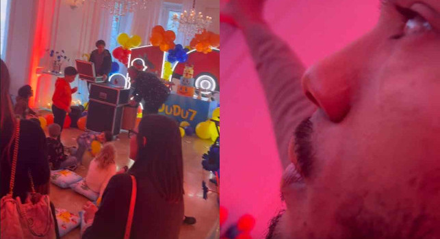 Juan Jesus papà modello alla festa di suo figlio, Rrahmani lo sfotte così | VIDEO