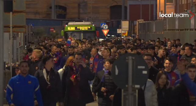 Incubo Barcellona: Qui ci sono 17mila napoletani!. Temono che vadano tutti allo stadio