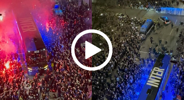 Fieri di voi!: l'Inter arriva a San Siro, accoglienza clamorosa dei tifosi nerazzurri | VIDEO