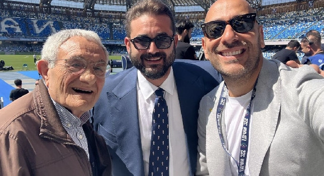 Non solo Spalletti, anche Carmando al Maradona: lo scatto con Edoardo De Laurentiis | FOTO