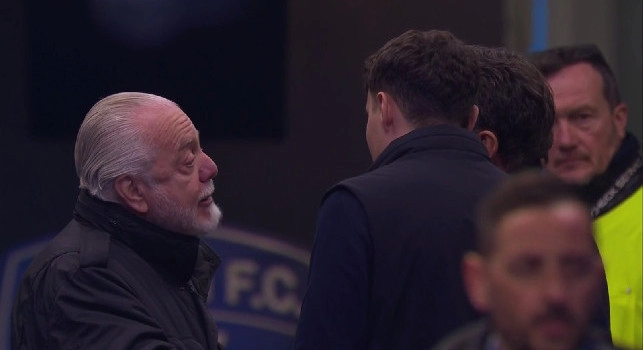 De Laurentiis non ha lasciato lo stadio al 45', ecco dove ha visto il secondo tempo di Empoli-Napoli