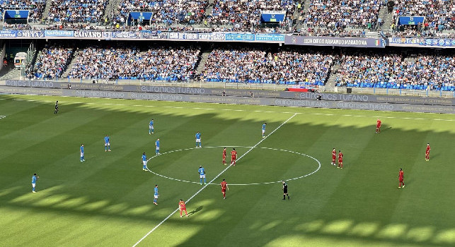 DIRETTA VIDEO - Napoli-Roma 1-1 (59\' rig. Dybala, 64\' Olivera): rigore per gli azzurri