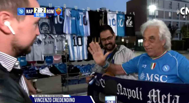 DIRETTA VIDEO - Napoli-Roma 2-2: LIVE post-partita con i tifosi allo stadio Maradona!