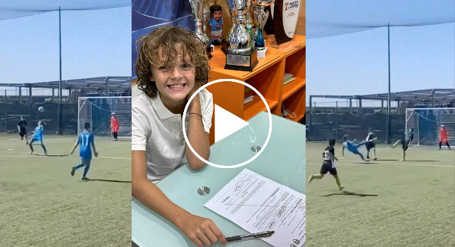 Cavani Jr baby bomber del Napoli Under 11: super gol alla Matador per il figlio d'arte! | VIDEO