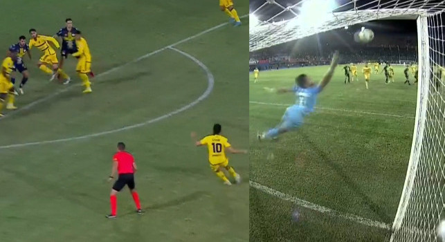 Boca Juniors, super gol su punizione di Cavani | VIDEO