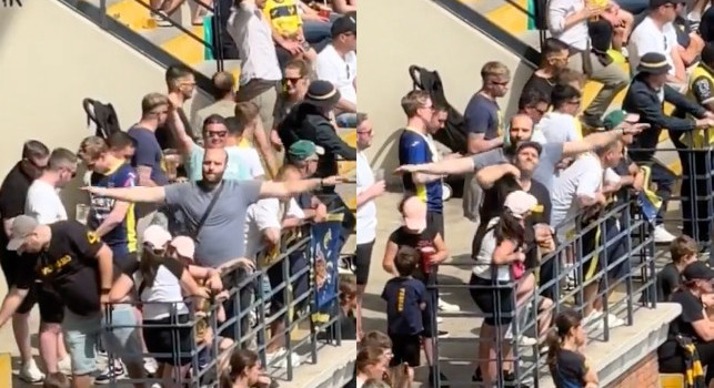 Ancora vergogna a Verona, tifoso imita l'aereo del Grande Torino! L'Hellas: Individuato e punito | VIDEO
