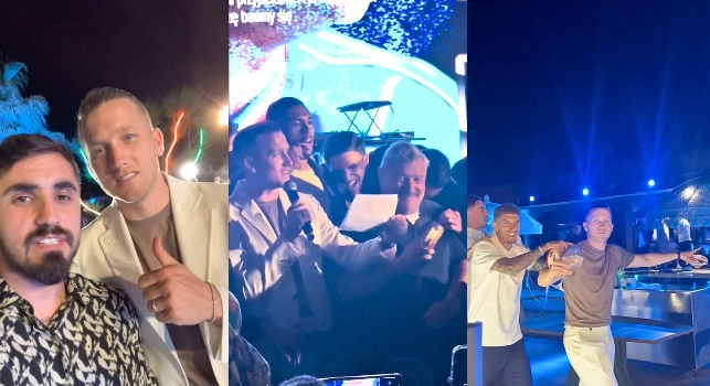 Zielinski, festa d'addio al Napoli: lettera da brividi e sfott&ograve; dai compagni sull'Inter! | TUTTI I VIDEO